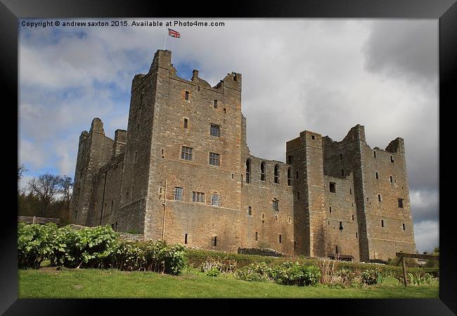  YORKSHIRE CASTLE Framed Print by andrew saxton