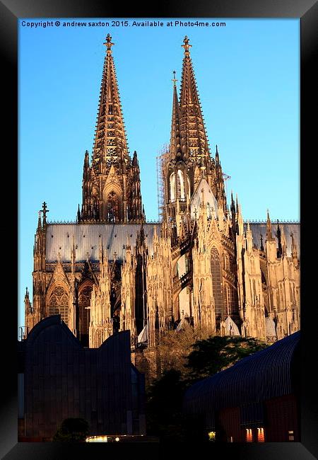  GERMAN CATHEDRAL  Framed Print by andrew saxton