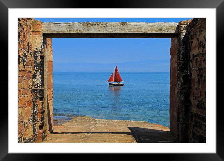  Abandoned Lifeboat Station Slipway Yacht Framed Mounted Print by David Chennell