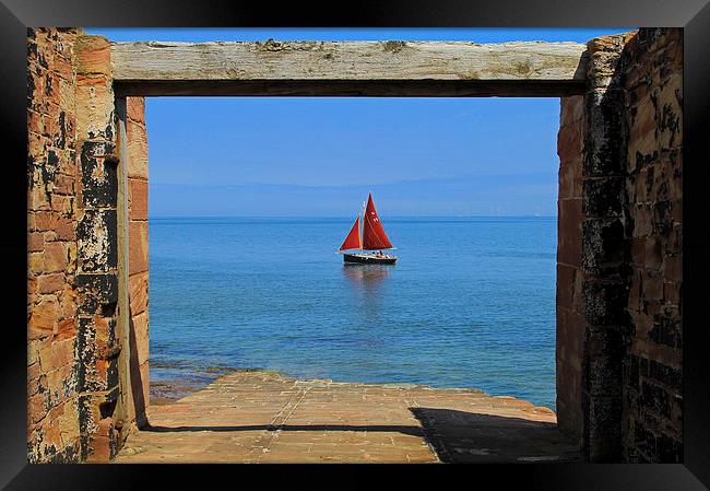  Abandoned Lifeboat Station Slipway Yacht Framed Print by David Chennell