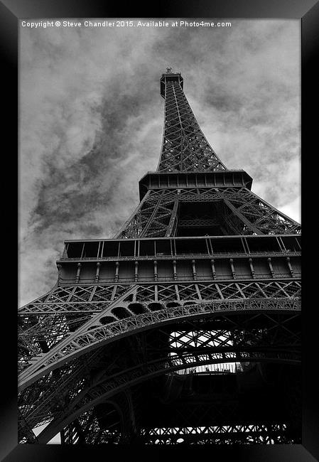  Eiffel Tower Framed Print by Steve Chandler