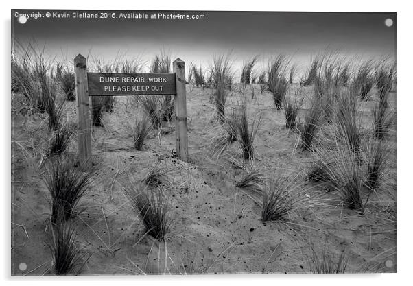  Sand Dunes Acrylic by Kevin Clelland