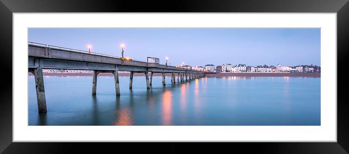  Deal Pier Panorama Framed Mounted Print by Ian Hufton