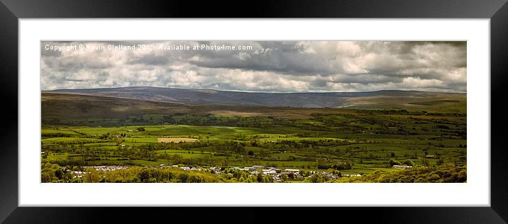  Ingleton View Framed Mounted Print by Kevin Clelland