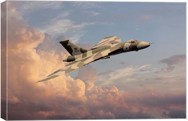 XH558 Fly Past Canvas Print by J Biggadike