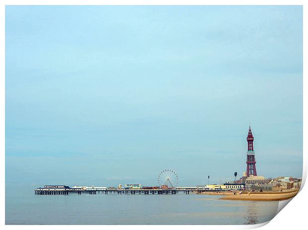 Central Pier Print by Victor Burnside