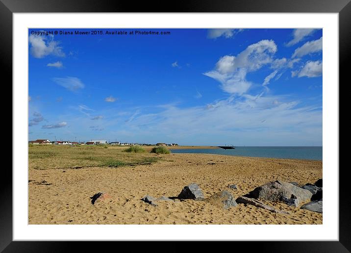  Jaywick Essex Framed Mounted Print by Diana Mower