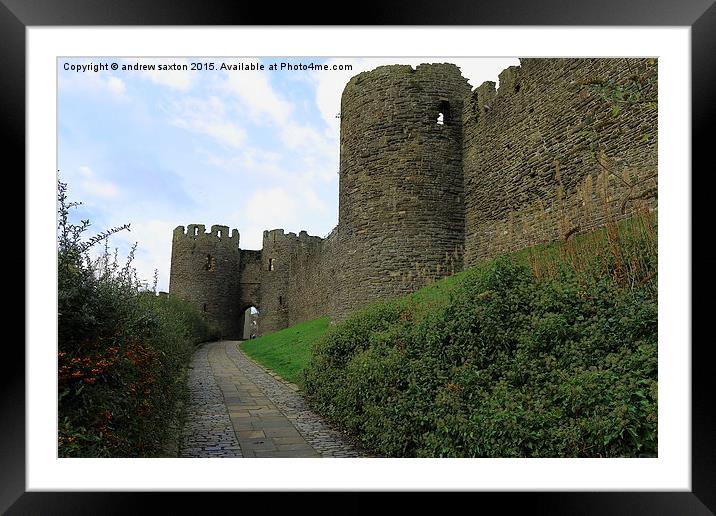  LETS GO TO THE CASTLE Framed Mounted Print by andrew saxton