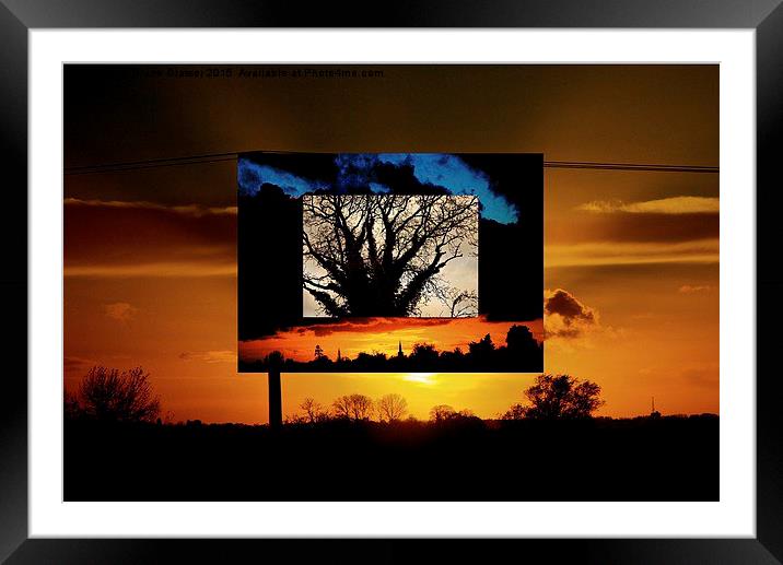  SKY AT NIGHT Framed Mounted Print by Bruce Glasser