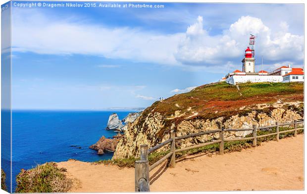 Cabo da Roca - the western most point of continent Canvas Print by Dragomir Nikolov