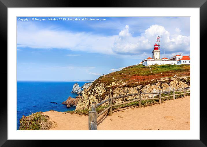 Cabo da Roca - the western most point of continent Framed Mounted Print by Dragomir Nikolov