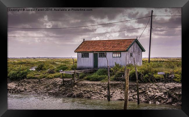  Oyster Shack Ile de Re Framed Print by Jacqui Farrell