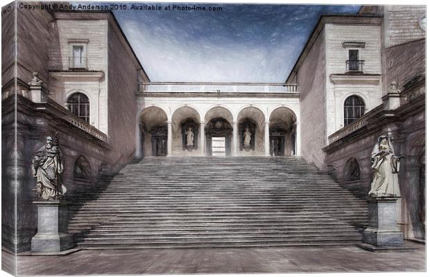  Abbey of Montecassino, Italy Canvas Print by Andy Anderson