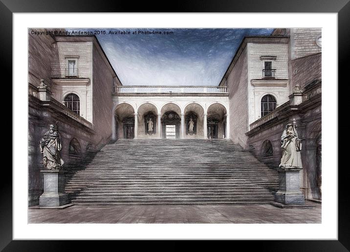  Abbey of Montecassino, Italy Framed Mounted Print by Andy Anderson