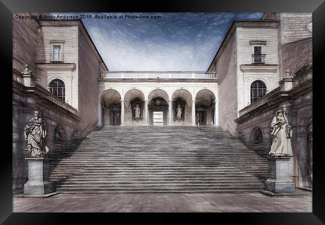  Abbey of Montecassino, Italy Framed Print by Andy Anderson