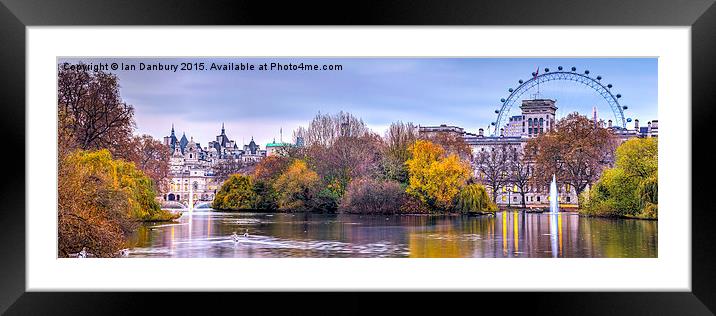  Horseguards and the Eye Framed Mounted Print by Ian Danbury