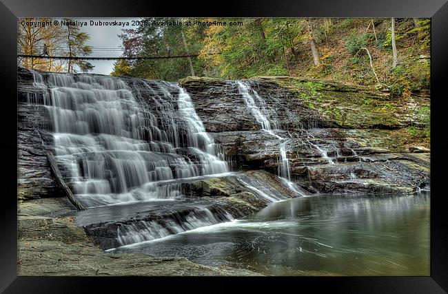 CANE CREEK CASCADES  Framed Print by Nataliya Dubrovskaya