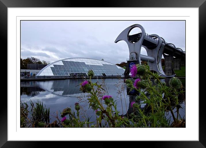  Thistle be the Falkirk wheel then Framed Mounted Print by jane dickie