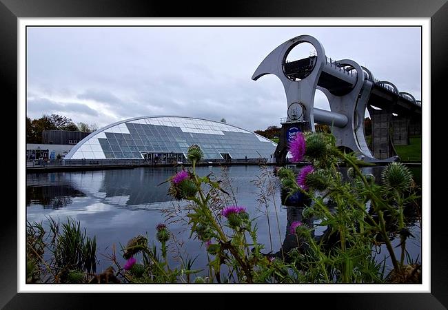  Thistle be the Falkirk wheel then Framed Print by jane dickie