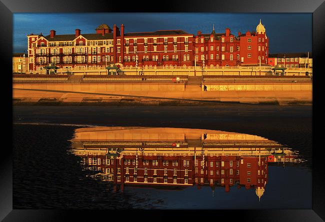  Grand Metropole Hotel Blackpool Reflection Framed Print by David Chennell