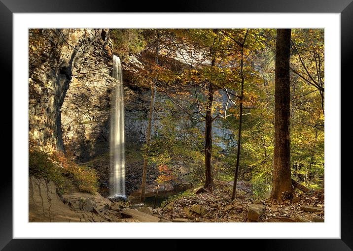  Ozone Falls, Rockwood, Tennessee  Framed Mounted Print by Nataliya Dubrovskaya