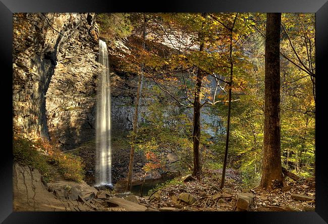  Ozone Falls, Rockwood, Tennessee  Framed Print by Nataliya Dubrovskaya