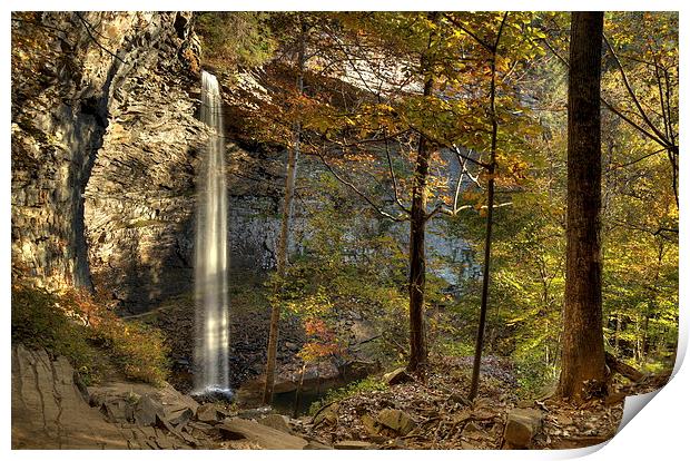  Ozone Falls, Rockwood, Tennessee  Print by Nataliya Dubrovskaya