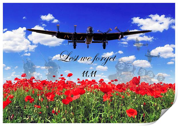  lest we forget Print by Stephen Ward