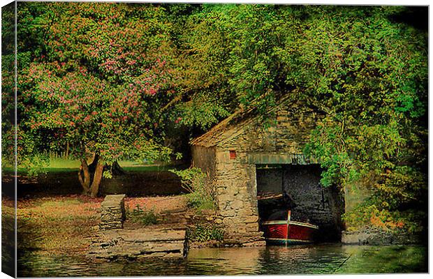  The Boat House. Canvas Print by Irene Burdell