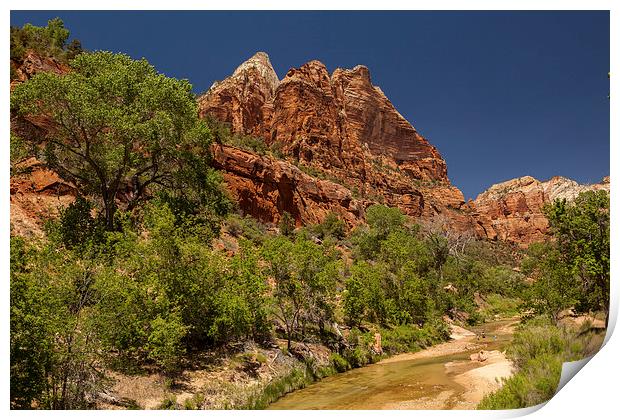 Hike to the Emerald Pool Print by Thomas Schaeffer