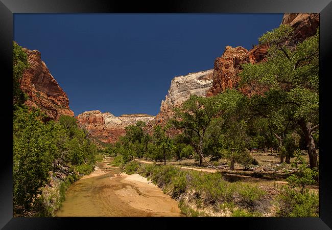 Hike to the Emerald Pool Framed Print by Thomas Schaeffer