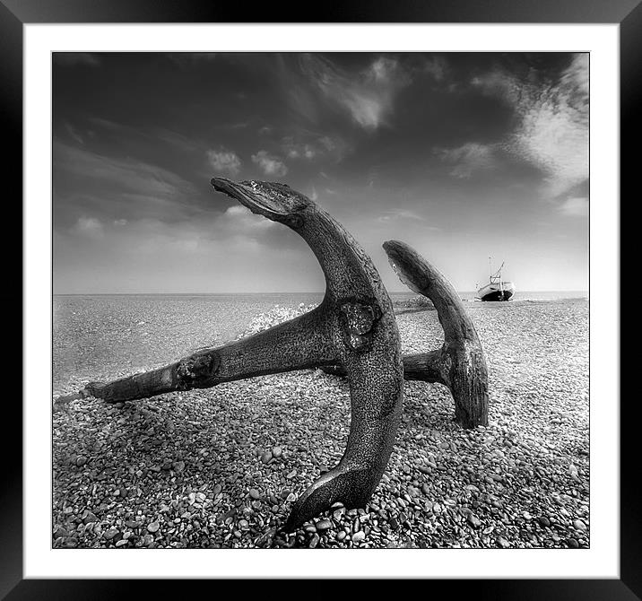 Aldeburgh Anchors Framed Mounted Print by Mike Sherman Photog