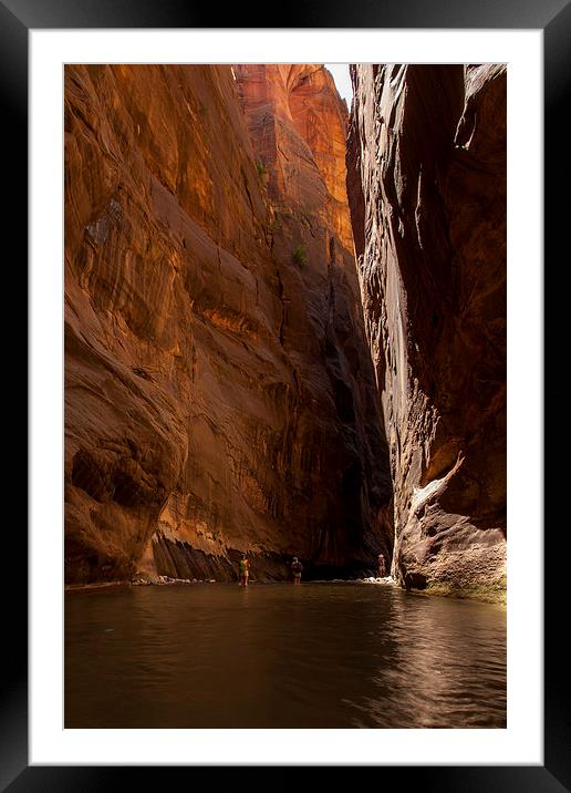 The Narrows, Zion NP Framed Mounted Print by Thomas Schaeffer