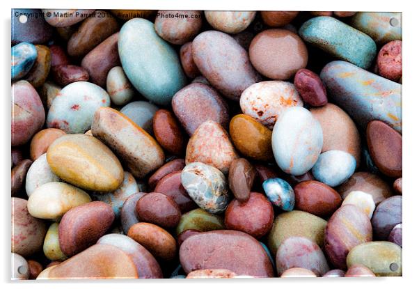  Wet Pebbles Acrylic by Martin Parratt