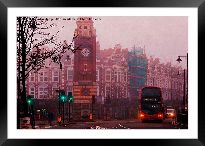  The Crouch end Clock-tower Framed Mounted Print by Heaven's Gift xxx68