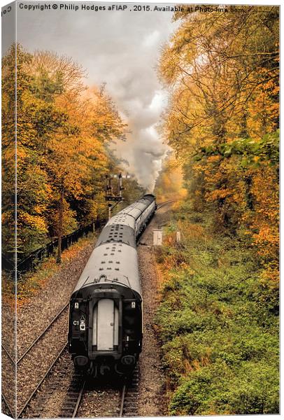  Autumn Steam Canvas Print by Philip Hodges aFIAP ,
