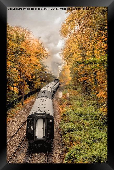  Autumn Steam Framed Print by Philip Hodges aFIAP ,