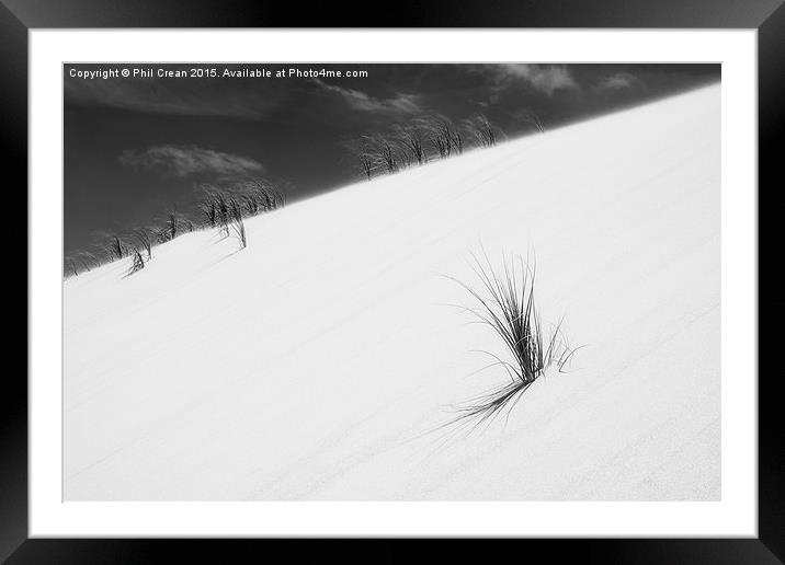  Sand dune and grass II Framed Mounted Print by Phil Crean