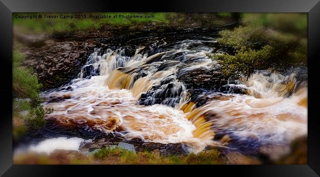 Rushing Tees Framed Print by Trevor Camp