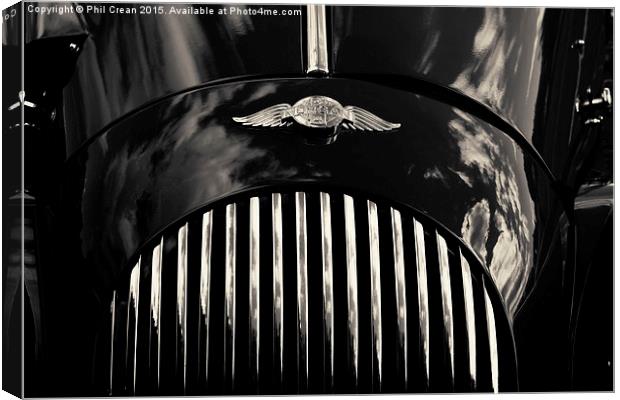 Morgan grille and badge  Canvas Print by Phil Crean