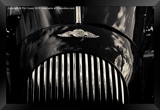 Morgan grille and badge  Framed Print by Phil Crean