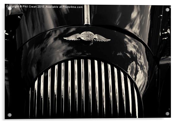 Morgan grille and badge  Acrylic by Phil Crean