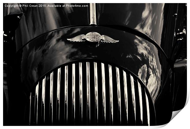Morgan grille and badge  Print by Phil Crean