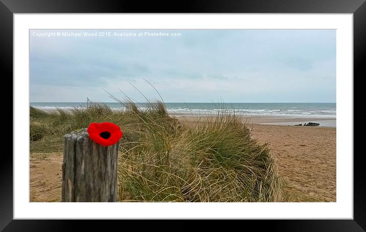  Juno Beach Framed Mounted Print by Michael Wood