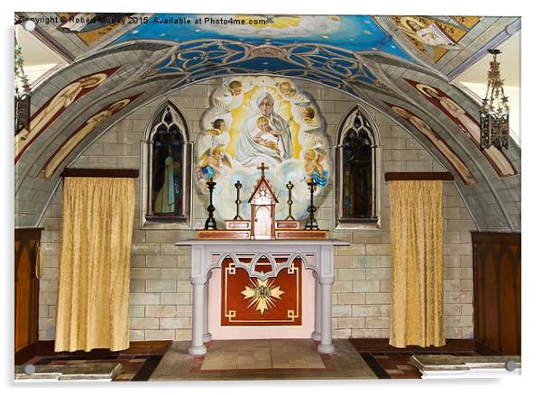  The Italian Chapel, Orkney. Acrylic by Robert Murray