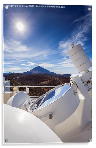  Solar telescope mirror, astrophysics center, Tene Acrylic by Phil Crean