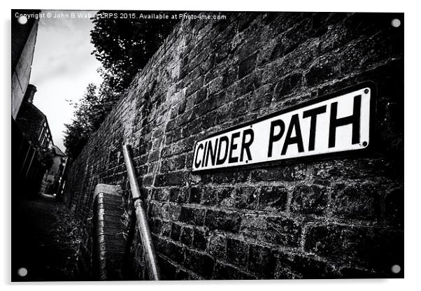  The Cinder Path Acrylic by John B Walker LRPS