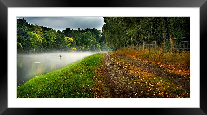  Fishing The River Beauly Framed Mounted Print by Macrae Images