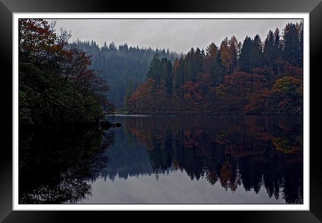  misty reflections Framed Print by jane dickie