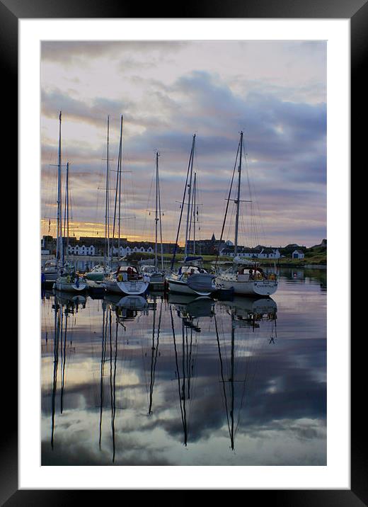 Port Ellan Framed Mounted Print by Tommy Reilly